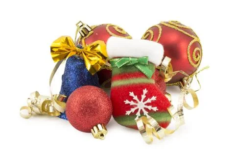 Ball on the Christmas tree Stock Photos