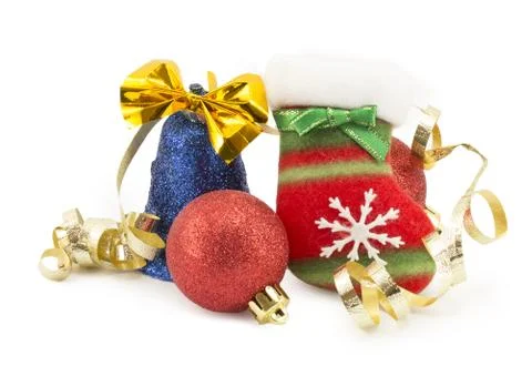 Ball on the Christmas tree Stock Photos