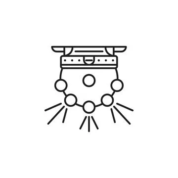 Ball color light multi icon. Simple line, outline vector of party illumination Stock Illustration