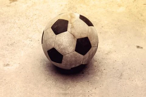 Ball on the concrete Foto stock
