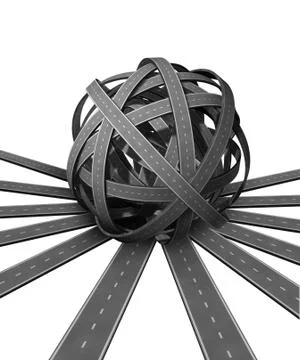 Ball of confusion Stock Illustration