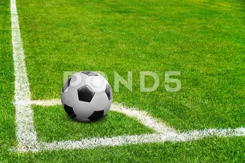 A ball on corner Stock Photos