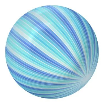 Ball created from blue rays Stock Illustration