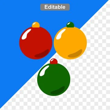 Ball for decorations at christmas Stock Illustration