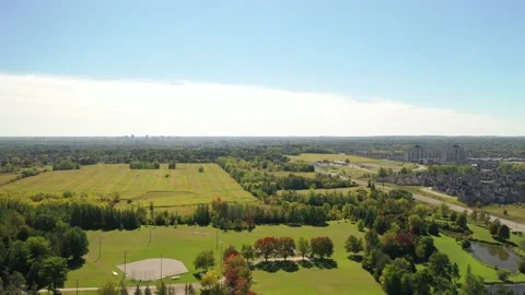 Ball diamond from afar Stock Footage 218407498