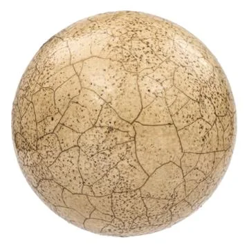 Ball with the effect of craquelure, the effect of cracked surface, isolated o Foto stock