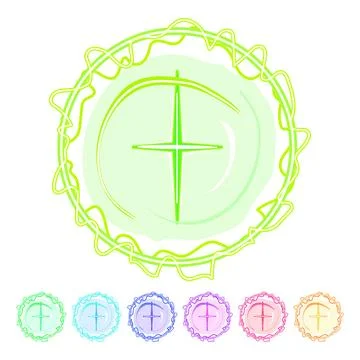 Ball electric orb cartoon vector graphic Stock Illustration