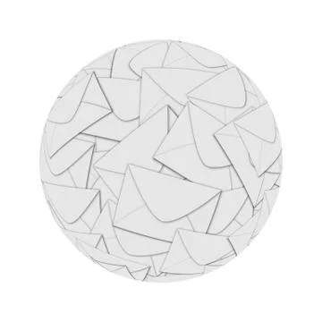 Ball of the envelopes Stock-Illustration