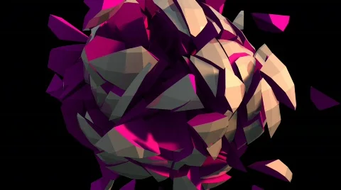 Ball explosion Stock Footage 867463