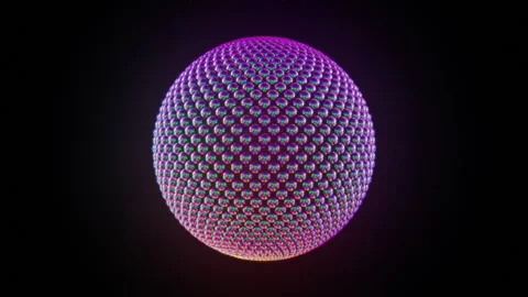 A ball explosion of small metal balls Video stock 254088992