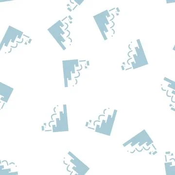 Ball falling on stairs glyph vector seamless pattern Illustrazione stock