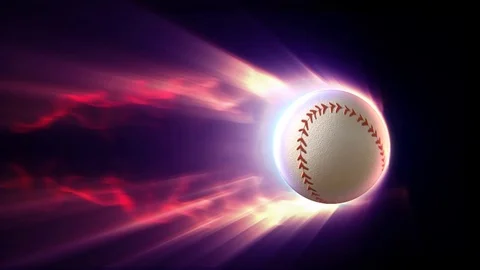 Ball on fire Stock Footage 79735616