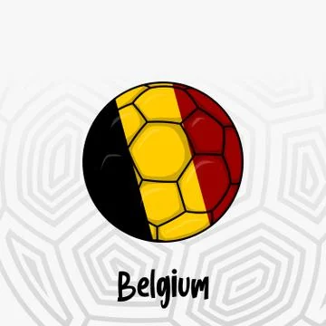 Ball Flag of Belgium Stock Illustration
