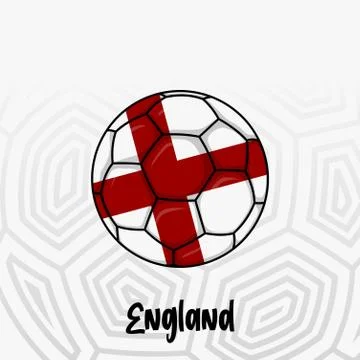 Ball Flag of England Stock Illustration