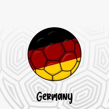 Ball Flag of Germany Stock Illustration