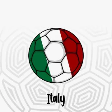 Ball Flag of Italy Stock Illustration
