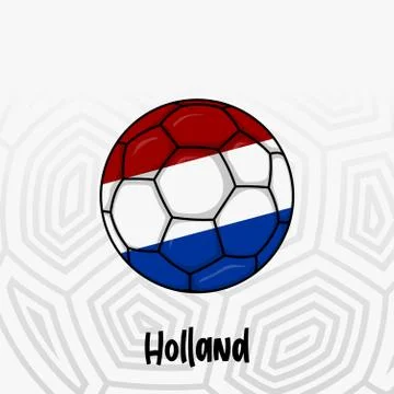 Ball Flag of Netherlands Illustrazione stock