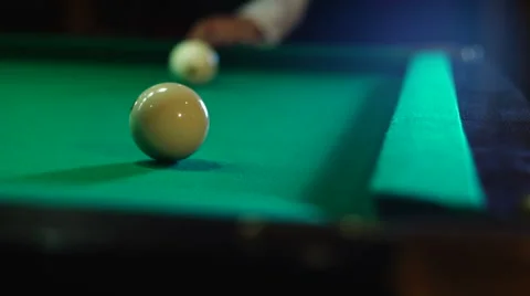 The ball flies into the pocket Stock Footage 54572819