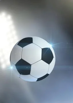 Ball Flying Through The Air Stock Illustration