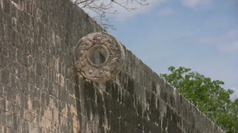 Ball game at Chichen Itza Video stock 420476