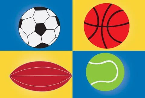 Ball games 1 Stock Illustration