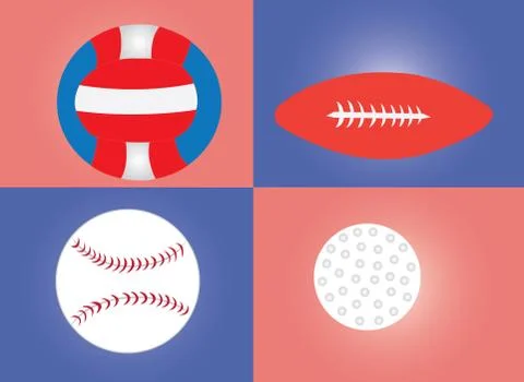 Ball games 2 Stock Illustration