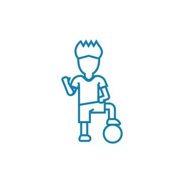 Ball games linear icon concept. Ball games line vector sign, symbol Stock Illustration