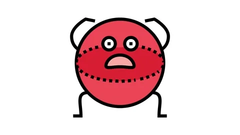 Ball geometric shape character color icon animation Stock Footage 326102305