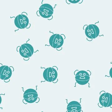 Ball geometric shape character glyph seamless pattern Illustrazione stock