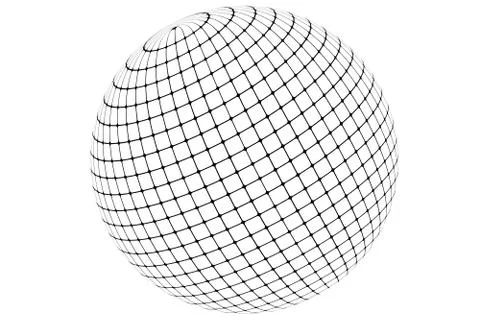 Ball Globe in white background Stock Illustration