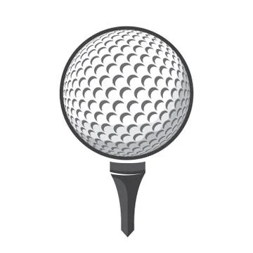 Ball golf vector isolated on white background Stock Illustration
