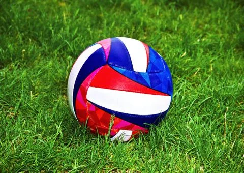 Ball in the grass Stock Photos