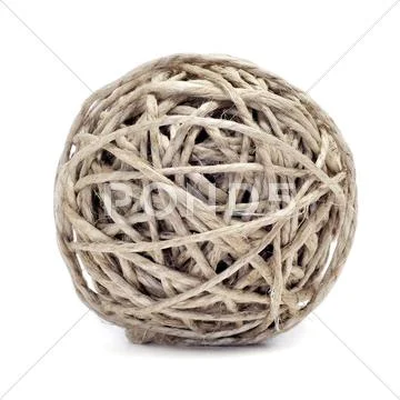 Ball of hemp twine Stock Photos