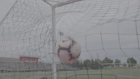 Ball Hitting The Net Stock-Footage 155400646