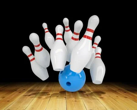 Ball hitting strike Stock Illustration