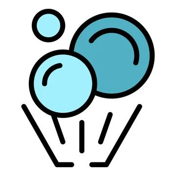 Ball hologram projection icon vector flat Illustrazione stock