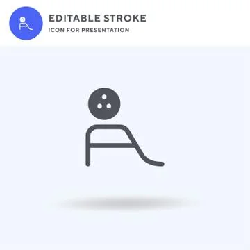 Ball icon vector, filled flat sign, solid pictogram isolated on white, logo i Stock Illustration