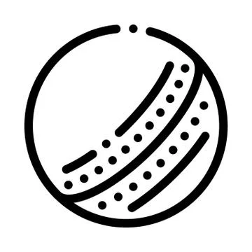 Ball Icon Vector Outline Illustration Stock Illustration