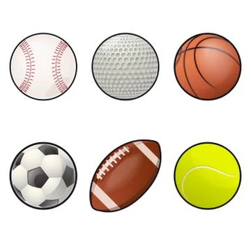 Ball icons Stock Illustration