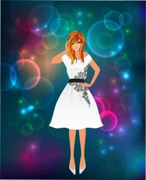 At the ball Stock Illustration
