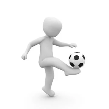 Ball juggling white Stock Illustration