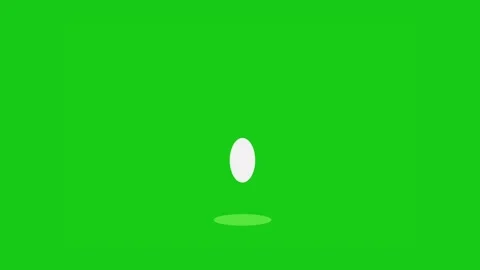 Ball Jumping and Bouncing Green Screen Animation 4K Video Stock Footage 345816287