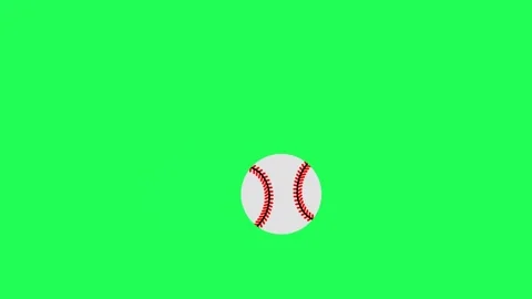 Ball is jumping on Green Screen background, rolling Right and left Stock Footage 274633207