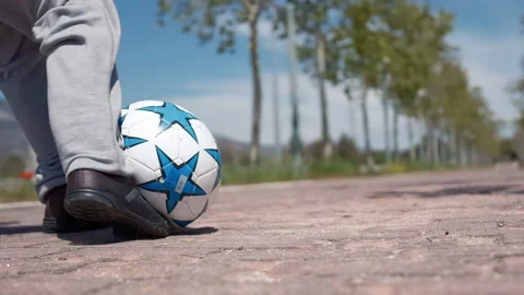 Ball kick Stock Footage 238520105