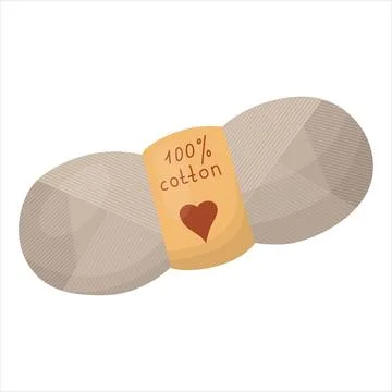 A ball of knitting thread. vector illustration Stock Illustration