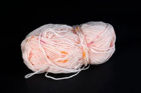 Ball of light pink threads Stock Photos