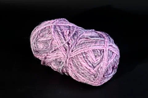 Ball of light purple threads Stock Photos