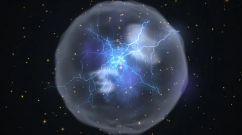 Ball lightning. Optical discharge and emergence ball lightning Stock Footage 66007710