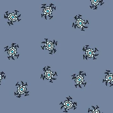 Ball lightning unsolved mystery vector seamless pattern Stock Illustration