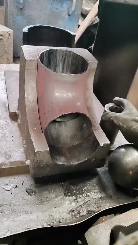 Ball lining bending process Vídeo Stock 270253207